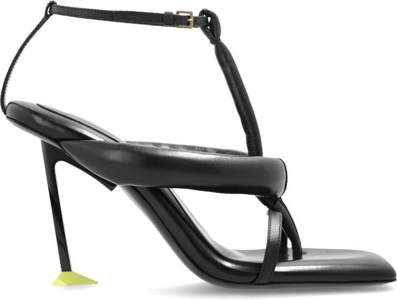 Givenchy Boudoir tweekleurige nappa leren sandalen met hak Zwart