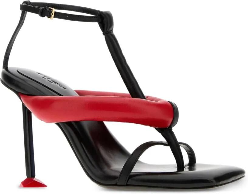 Givenchy Boudoir tweekleurige nappa leren sandalen met hak Zwart - Foto 2