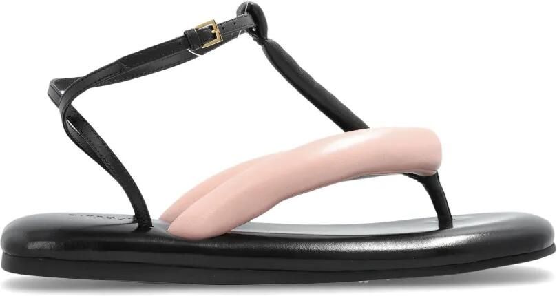 Givenchy Boudoir tweekleurige string van nappaleer Zwart