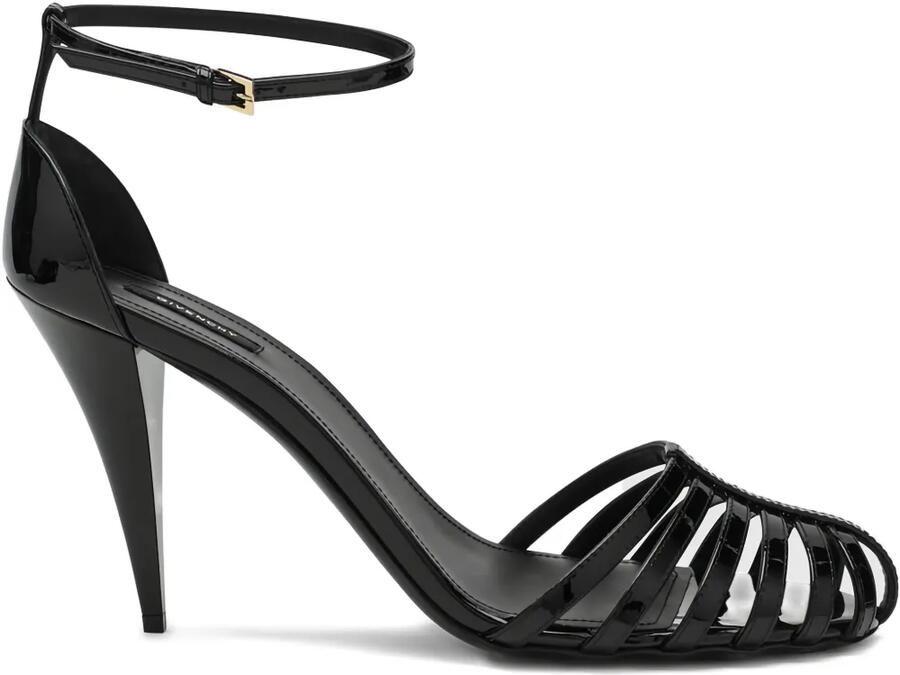 Givenchy Cage lakleren sandalen met hak Zwart