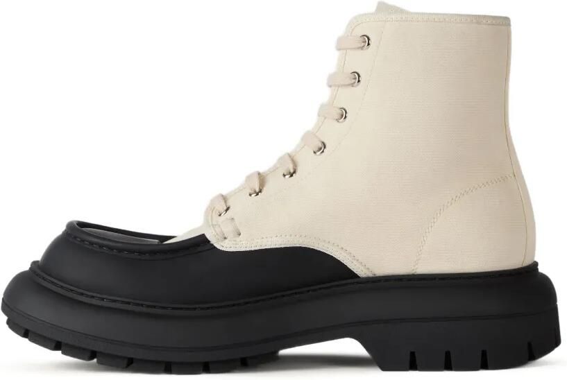 Givenchy cargo desert boots van canvas en leer Beige - Foto 3