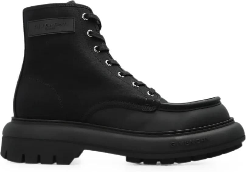Givenchy cargo desert boots van canvas en leer Zwart