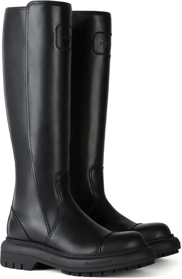 Givenchy Cargo leren knielaarzen Zwart