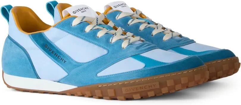 Givenchy Glide nylon en suède sneakers Blauw - Foto 4