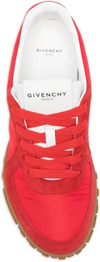 Givenchy Glide sneakers met suède vlakken Rood - Foto 4