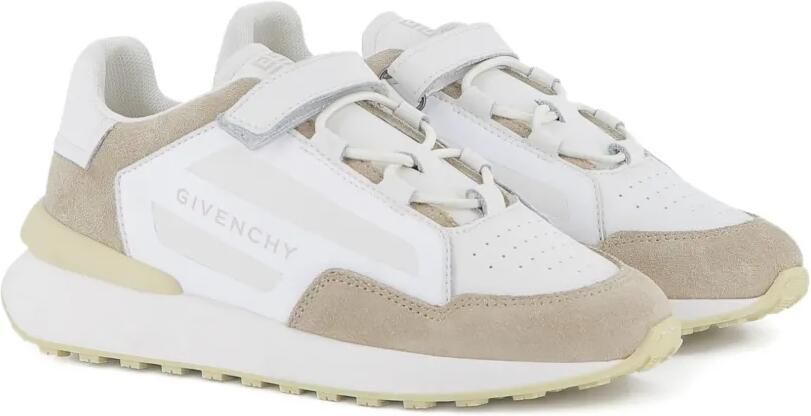 Givenchy Kids Spectre sneakers met suède vlakken Wit