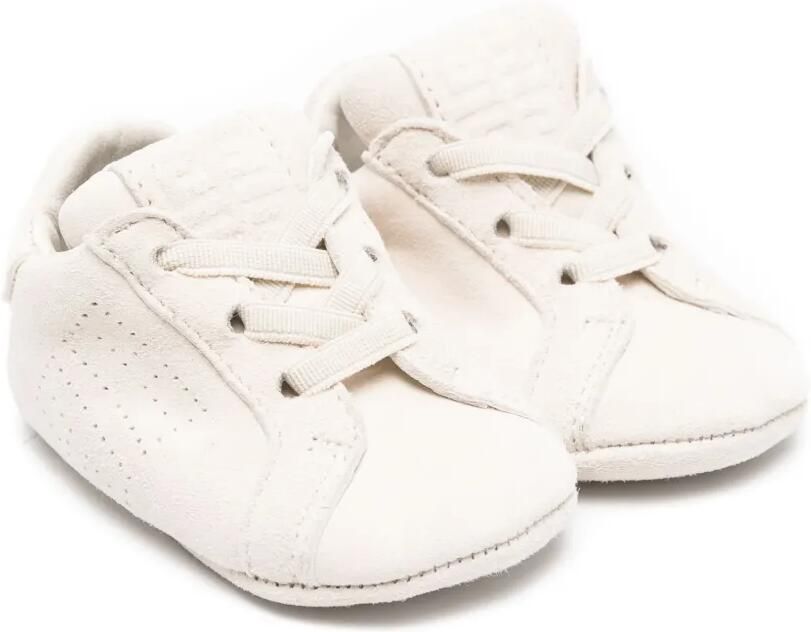 Givenchy Kids Suède sneakers met 4G-logo Beige