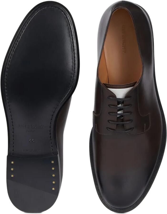 Givenchy Label leren derby schoenen Bruin - Foto 2