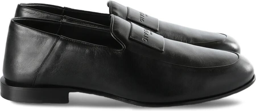 Givenchy Label loafers van glanzend leer Zwart