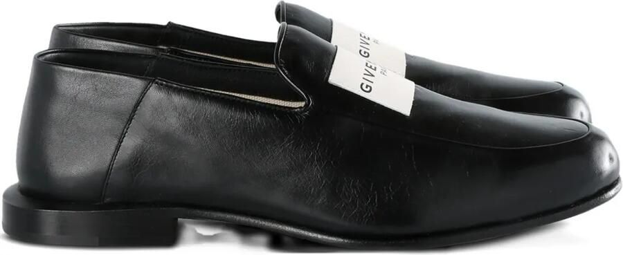 Givenchy Label loafers van leer Zwart