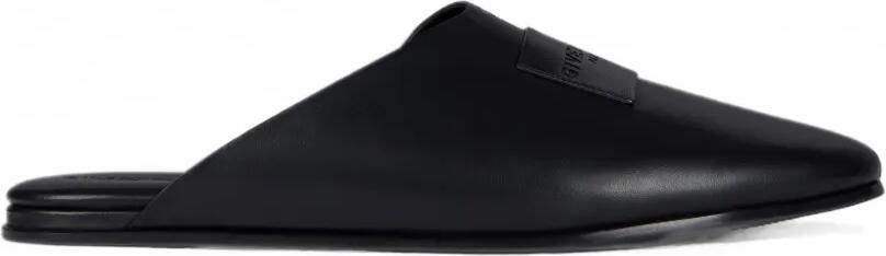 Givenchy Label platte muiltjes van nappa leer Zwart