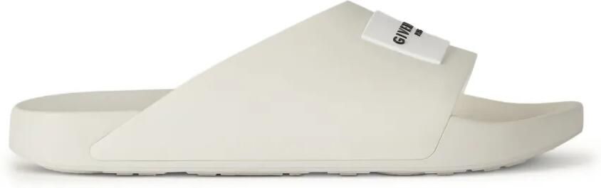Givenchy Label Slide rubberen muiltjes Beige