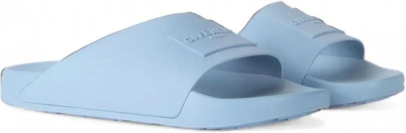 Givenchy Label Slide rubberen muiltjes Blauw - Foto 3