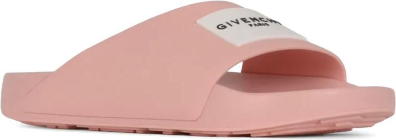 Givenchy Label Slide rubberen muiltjes Roze - Foto 2