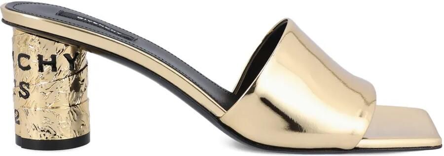 Givenchy Leren muiltjes met spiegelend effect Goud