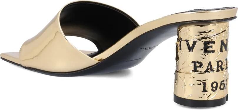 Givenchy Leren muiltjes met spiegelend effect Goud - Foto 4