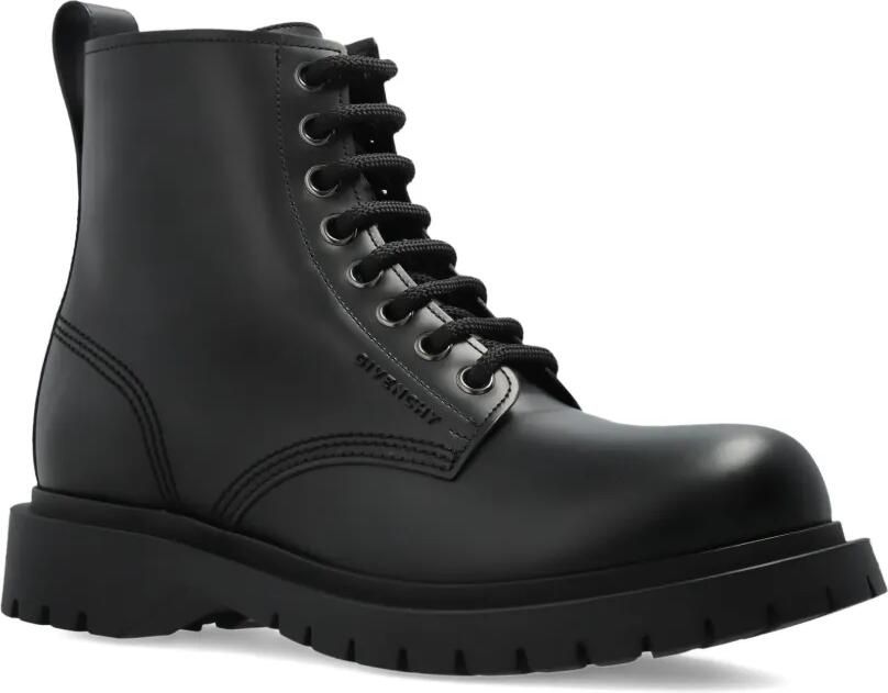 Givenchy Leren veterlaarzen Zwart