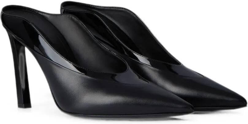 Givenchy Muiltjes met puntige neus en vlakken Zwart