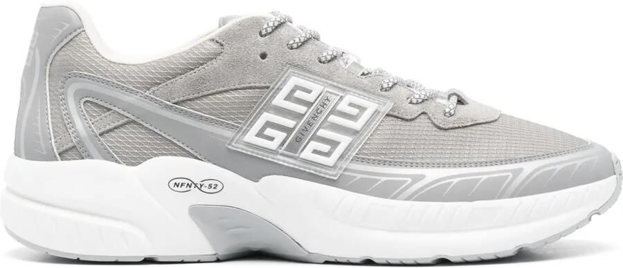 Givenchy NFNTY-52 suède en mesh sneakers Grijs