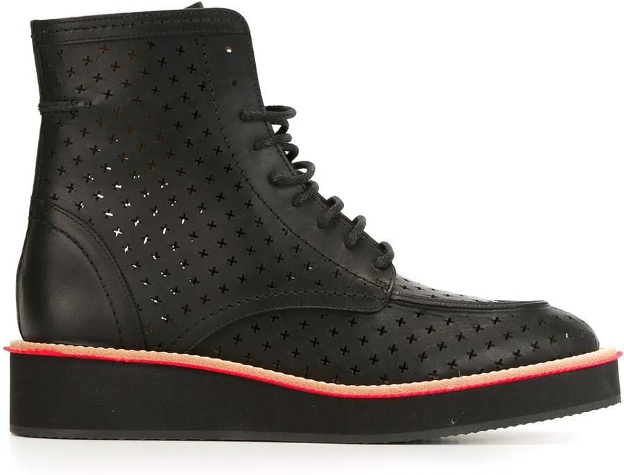 Givenchy perforated ankle boots Zwart