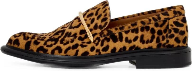 Givenchy Pinch loafers van pony-leer met luipaard-effect Bruin - Foto 5