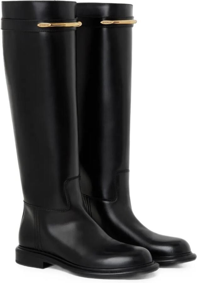 Givenchy Pinch platte leren laarzen Zwart - Foto 2