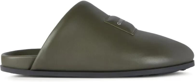 Givenchy Puffy muiltjes van nappa leer Groen
