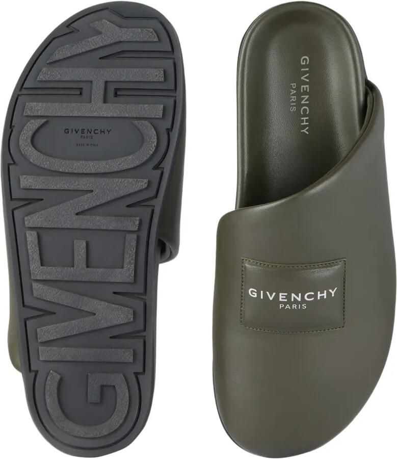 Givenchy Puffy muiltjes van nappa leer Groen - Foto 2