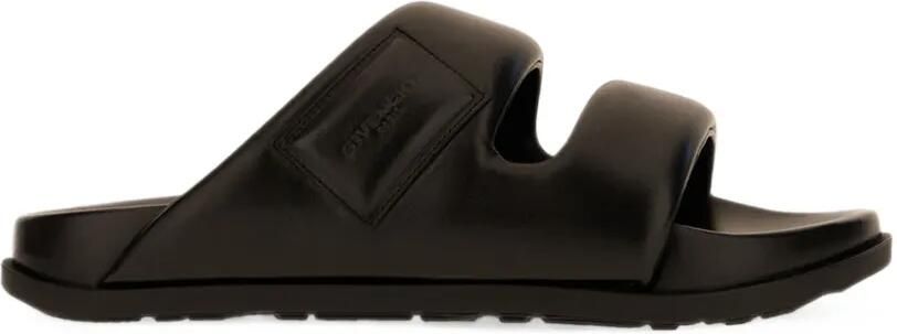 Givenchy puffy sandals in nappa leather Zwart