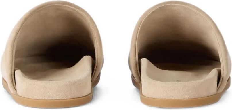 Givenchy Puffy suède muiltjes met logo-patch Beige - Foto 3