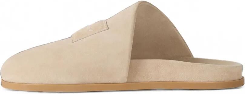 Givenchy Puffy suède muiltjes met logo-patch Beige - Foto 5