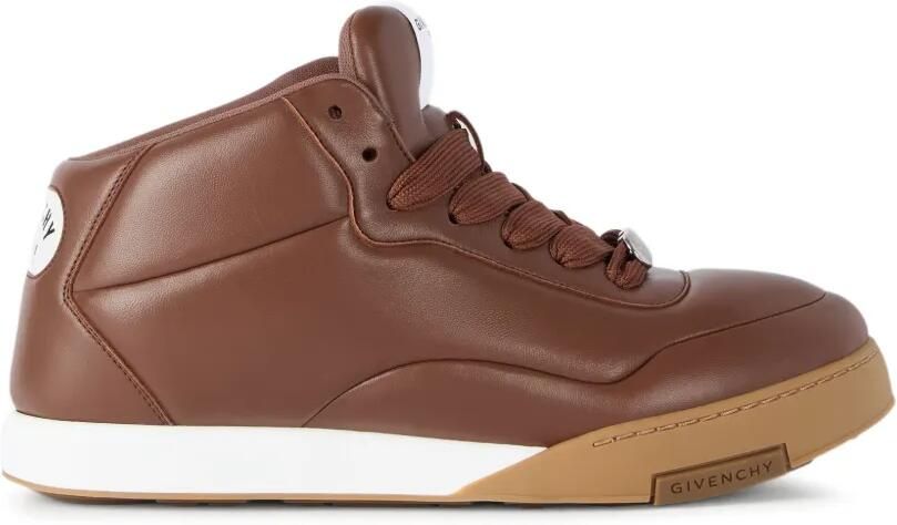 Givenchy Puffy Yard mid-top sneakers van nappa leer Bruin