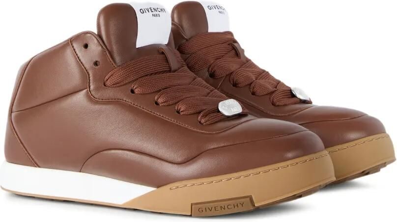Givenchy Puffy Yard mid-top sneakers van nappa leer Bruin - Foto 5
