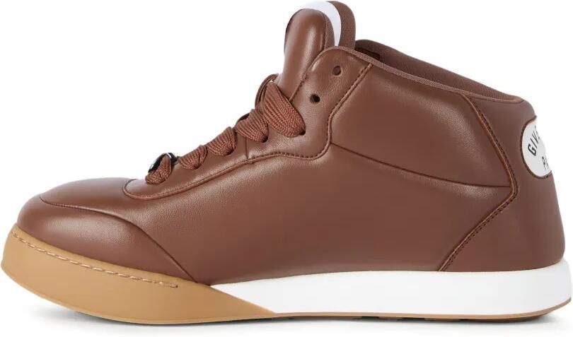 Givenchy Puffy Yard mid-top sneakers van nappa leer Bruin - Foto 4