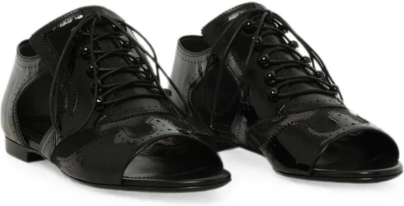 Givenchy Sandalen met uitgesneden details en veters Zwart - Foto 3