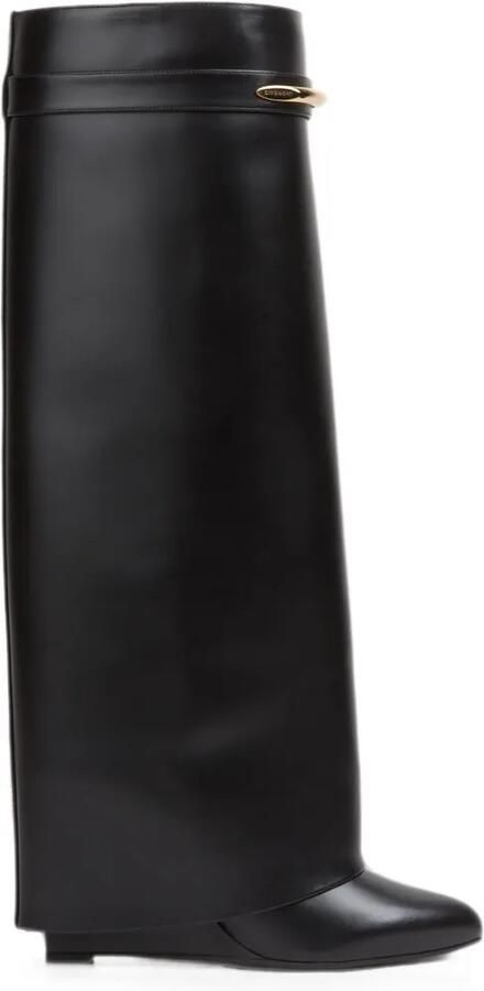 Givenchy Shark Lock kalfsleren laarzen Zwart