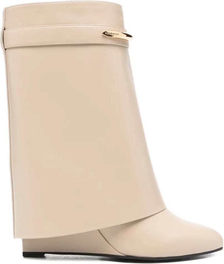 Givenchy Shark Pinch leren enkellaarzen Beige