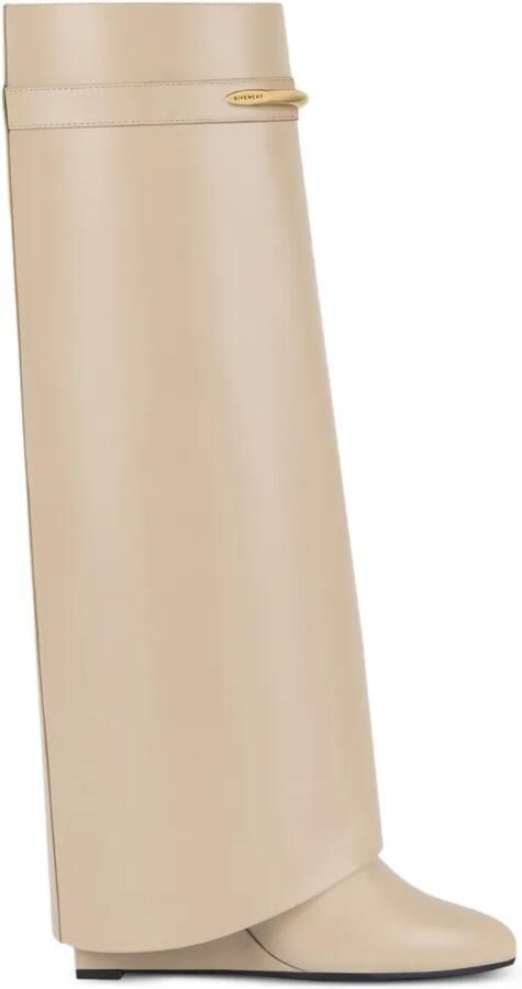 Givenchy Shark Pinch leren laarzen Beige