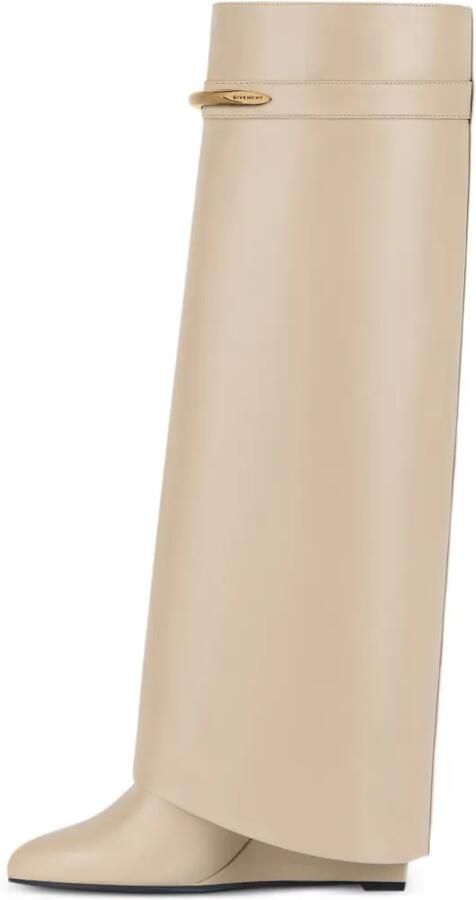 Givenchy Shark Pinch leren laarzen Beige - Foto 4