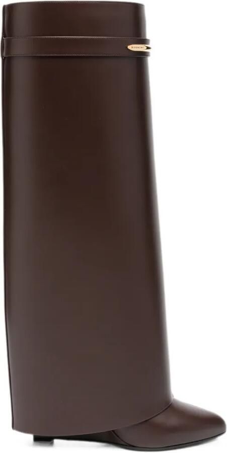 Givenchy Shark Pinch leren laarzen Bruin