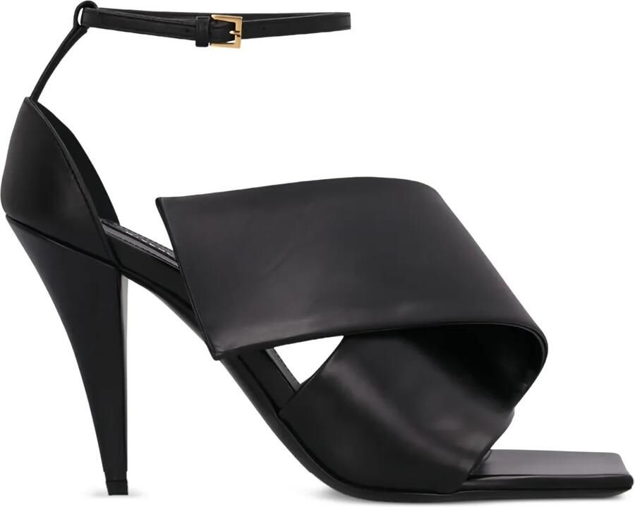 Givenchy Sliced sandalen met vierkante neus Zwart