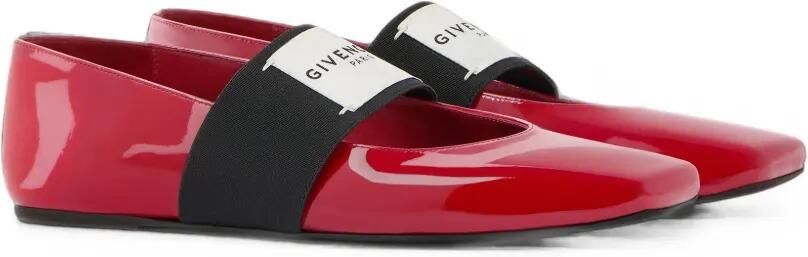 Givenchy Sliced Square ballerina's van lakleer Rood - Foto 4