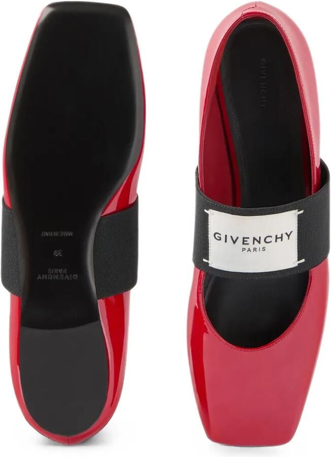Givenchy Sliced Square ballerina's van lakleer Rood - Foto 2