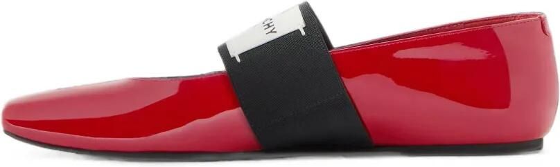 Givenchy Sliced Square ballerina's van lakleer Rood - Foto 5