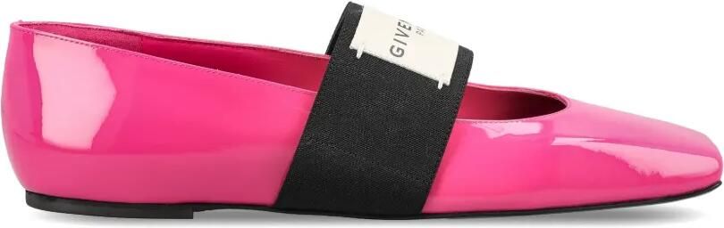 Givenchy Sliced Square ballerina's van lakleer Roze