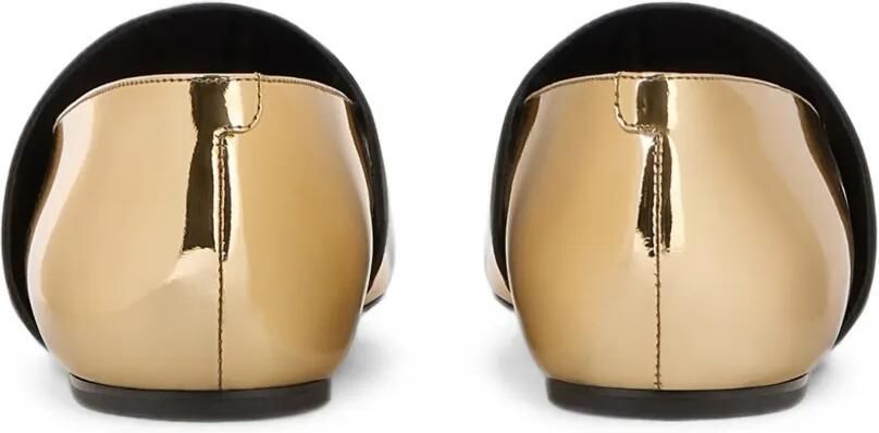 Givenchy Sliced Square leren ballerina's met spiegelend effect Goud - Foto 3