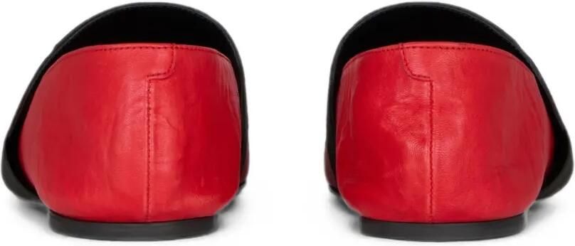 Givenchy Sliced Square leren ballerina's met textuur Rood - Foto 3
