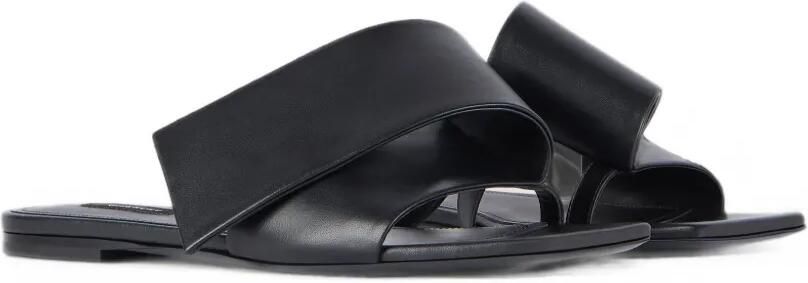 Givenchy Sliced Square platte leren sandalen Zwart - Foto 5