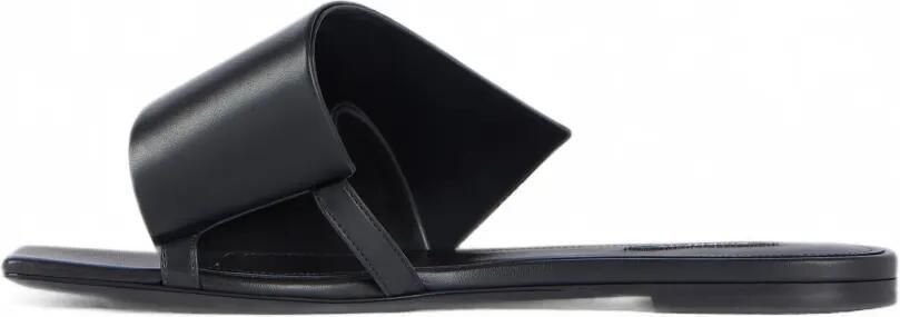 Givenchy Sliced Square platte leren sandalen Zwart - Foto 4