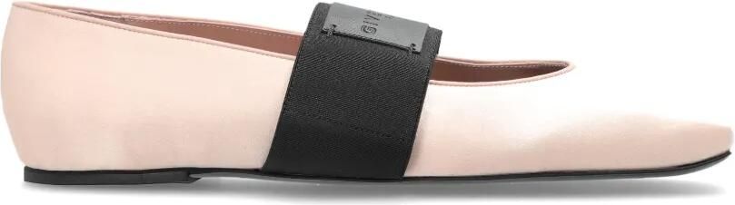 Givenchy Sliced Square satijnen ballerina's Roze